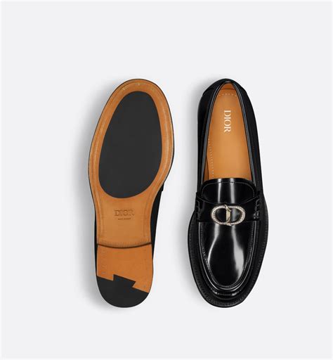 Dior Granville Loafer Black polished calfskin .